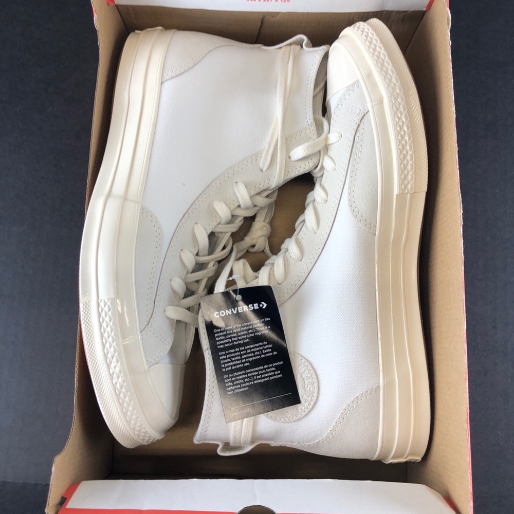 Converse Chuck 70 Hi Final Club 168605C White Egret Men Fear of God NEW - Picture 9 of 11
